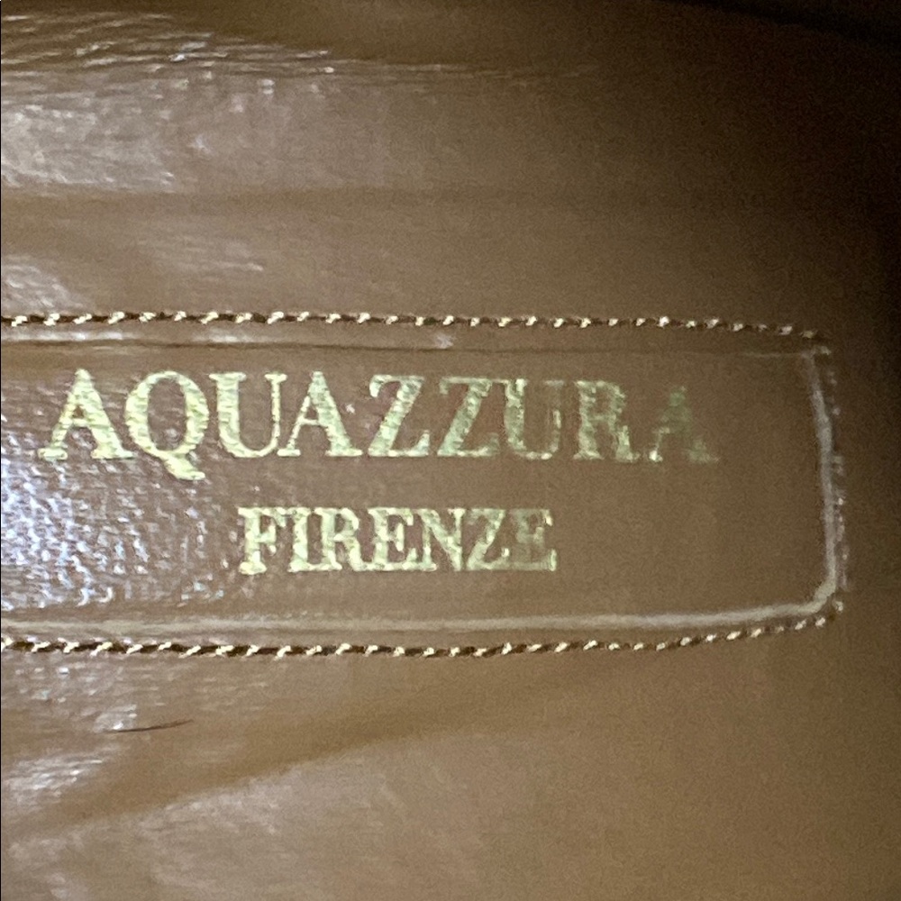 Aquazzura Firenze Gray Suede Ankle Boots Size 37 - Picture 9 of 12